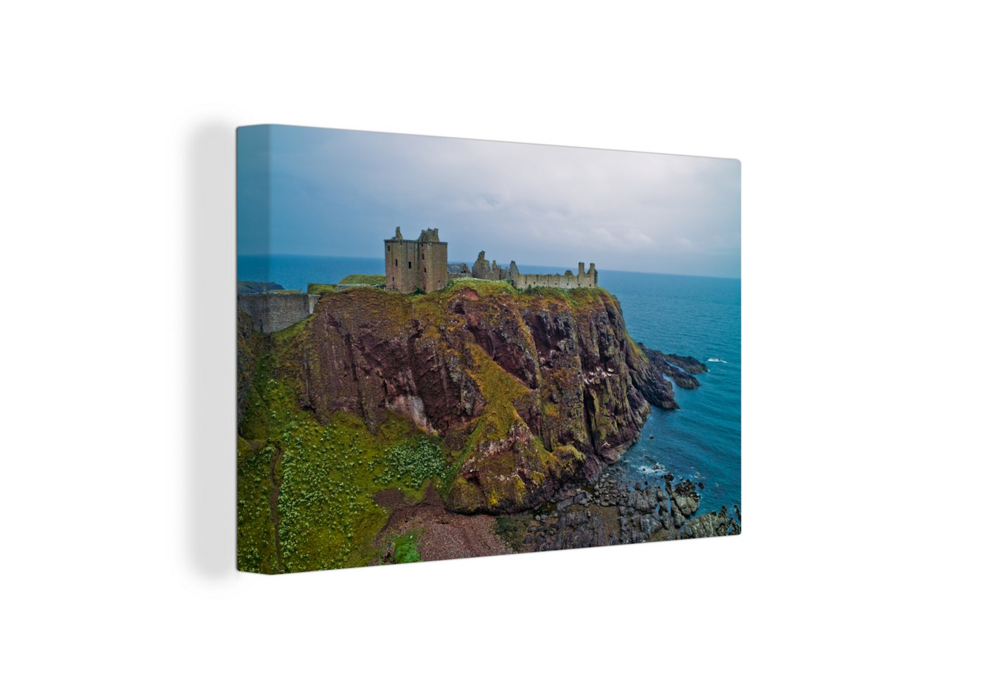 OneMillionCanvasses® Leinwandbild Schlösser in Schottland, (1 St), Wandbild Leinwandbilder, Aufhängefertig, Wanddeko, 30x20 cm von OneMillionCanvasses®