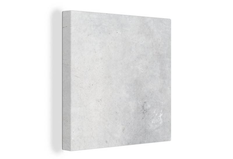 OneMillionCanvasses® Leinwandbild Verwitterung - Beton - Bauwerke - Vintage - Industriell - Grau, (1 St), Wandbild, Deko Schlafzimmer Wohnzimmer Flur 20x20 cm von OneMillionCanvasses®