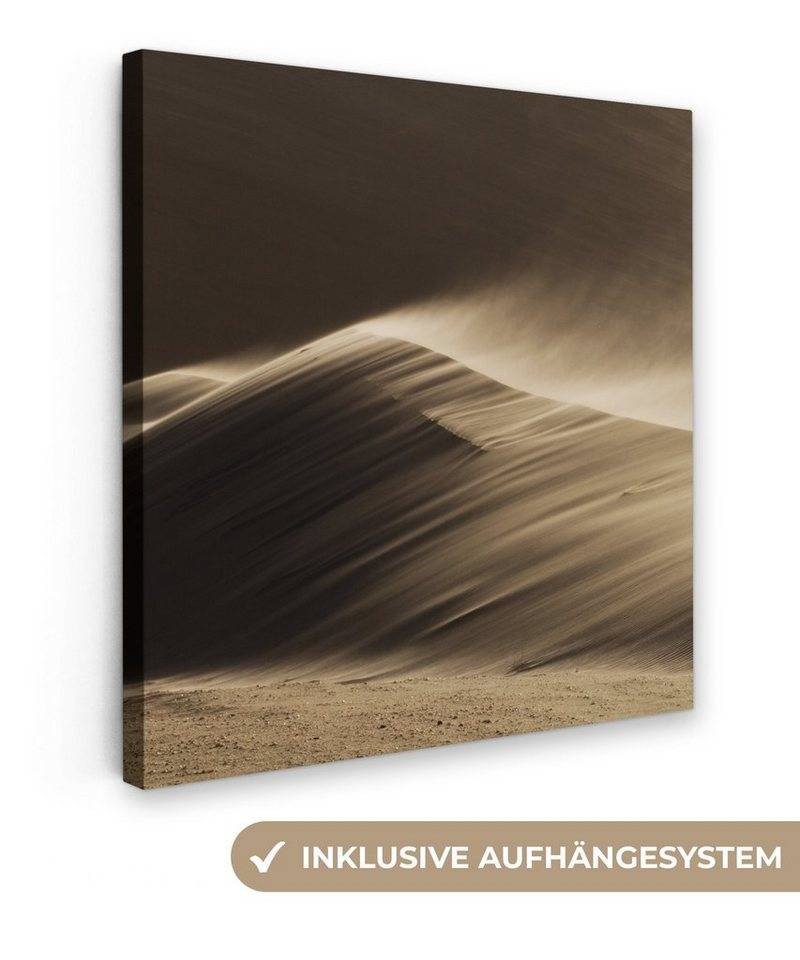 OneMillionCanvasses® Leinwandbild Wüste - Sand - Natur - Düne, (1 St), Wandbild, Deko Schlafzimmer Wohnzimmer Flur 20x20 cm von OneMillionCanvasses®