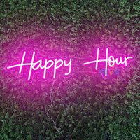 Happy Hour Neon Schild/Custom Schild/Neon Schild/Handgemachtes Wandkunst/ Led Nachtlicht Home Dekor/Bar Schild/Nachtlicht von OneNeon