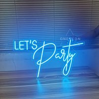 Personalisierte Lets Party Neon Schilder Für Wanddekoration, Hochzeit Lichtschilder Led Schild Schlafzimmer Wand, Hochzeitsparty Custom von OneNeon