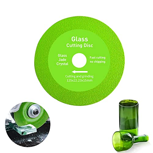 OneNine Glass Cutting Disc, Glasschneidescheibe Ø 22.23mm, Professional Diamantscheibe, Schnelle Präzise Schnitte Sägeblätter für Fliesen Glas Granit und Porzellan für Winkelschleifer von OneNine