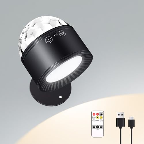 OneNine Led Wandleuchte Innen, 2-in-1 Partylicht und Wandlampe, Doppelkopf 360° Drehbare Wandleuchte, Wiederaufladbar, 5 Helligkeitsstufen 3 Farbmodi Wandlampe Akku, für Innenbereich OneNine Led Wandleuchte Innen, 2-in-1 Partylicht und Wandlampe, Doppelkopf 360° Drehbare Wandleuchte, Wiederaufladbar, 5 Helligkeitsstufen 3 Farbmodi Wandlampe Akku, für Innenbereich von OneNine