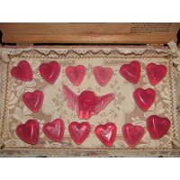 Seifen-Zigarrenschachtel, Glycerin-Herzseifen in Einer Ausgekleideten Zigarrenschachtel, Badezimmerdekor von OnePennyWestern