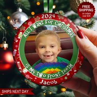 Personalisierte Zwei Vorderzähne Weihnachtsverzierung, Alles, Was Ich Für Weihnachten Will, Sind Meine Zwei Vorderzähne, Benutzerdefiniertes Personalisierte Zwei Vorderzähne Weihnachtsverzierung, Alles, Was Ich Für Weihnachten Will, Sind Meine Zwei Vorderzähne, Benutzerdefiniertes von OneStopOrnamentShop