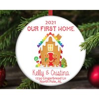 Unser Erstes Zuhause Weihnachtsschmuck - Neues Lebkuchenhaus von OneStopOrnamentShop