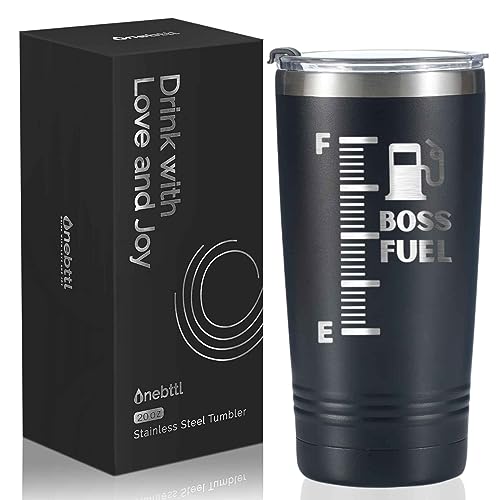 Onebttl Boss Gifts for Men, Thermobecher aus Edelstahl, 590 ml, perfekte Boss-Idee für Männer/Männer am Boss Day, Geburtstag, Weihnachten, Wertschätzung, Büro – Boss Fuel von Onebttl