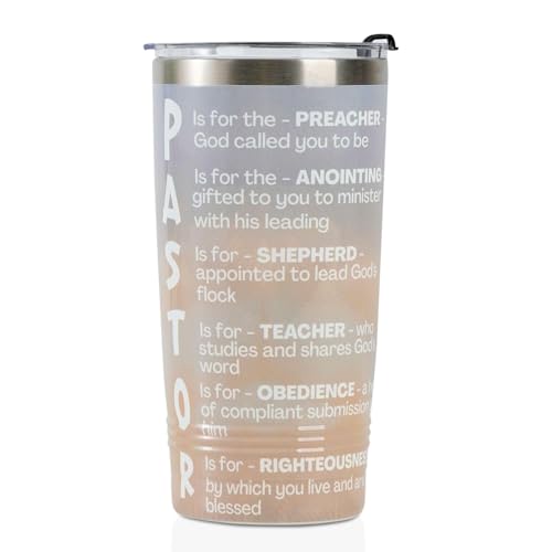 Onebttl Pastor Gifts for Men, Pastor Thank You Gifts, Geschenk f?r Kirchenpastor, 590 ml Edelstahl Tumbler Pastor Geschenke Idee zu Thanksgiving, Weihnachten, Geburtstag von Onebttl