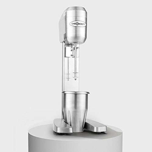 oneConcept DM-B2 Power Drink Mixer Gastro Standmixer-Barmixer für Smoothies, Cocktails, Milchshakes u.a. Getränke, Saucen oder Pürree (400W, 650ml, 1000 & 1500 U pro Min) silber von Oneconcept