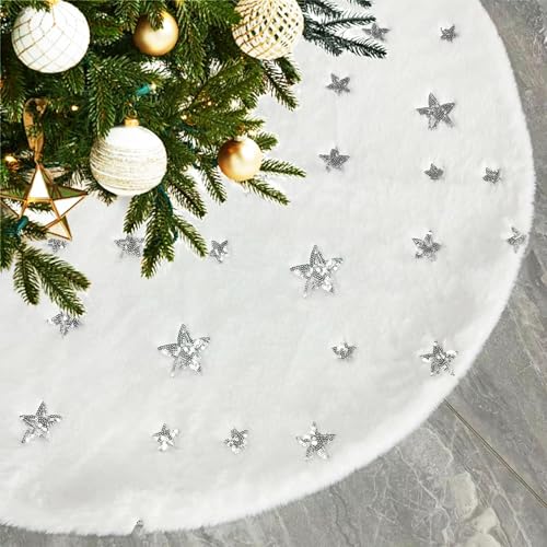 Weihnachtsbaum Decke 90cm Weihnachtsbaumdecke Rund, Weihnachtsbaum Rock Christbaumdecke Rund, Weihnachtsdecke Weihnachtsbaum Teppich Rund Tannenbaum Decke, Baumdecke Weihnachtsbaum Weihnachtsbaum Deko von Oneshlee