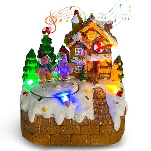 Weihnachtsdorf Mit Beleuchtung, Weihnachtsstadt Beleuchtet Mit Musik, Weihnachtsdeko Häuser Weihnachtsdorf Beleuchtet, Christmas Town, Winterlandschaft Winterdorf Mit Beleuchtung, Weihnachtshäuser (B) von Oneshlee