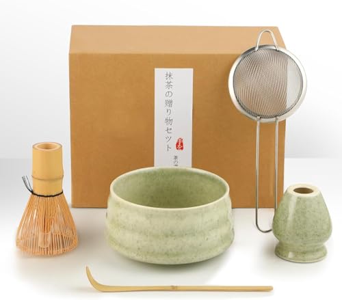 Matcha Set - Matcha Tea Set 5 Piece Matcha Besen Set - Matcha Set für Einsteiger - Stylisches Matchas Set Matcha-Besen,Matcha Filtersieb,Matcha-Schale, Chasen und Matcha Löffel Matcha Set - Matcha Tea Set 5 Piece Matcha Besen Set - Matcha Set für Einsteiger - Stylisches Matchas Set Matcha-Besen,Matcha Filtersieb,Matcha-Schale, Chasen und Matcha Löffel von Onezebra
