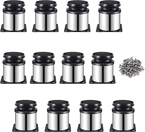 Onezebra12er Set Möbelfüße Sofafuß Möbelbeine,Edelstahl Möbelfuß , Rund Edelstahl Gebürstet möbelfüße verstellbar Tischbeine Höhenverstellbar 0-15 mm Onezebra12er Set Möbelfüße Sofafuß Möbelbeine,Edelstahl Möbelfuß , Rund Edelstahl Gebürstet möbelfüße verstellbar Tischbeine Höhenverstellbar 0-15 mm von Onezebra