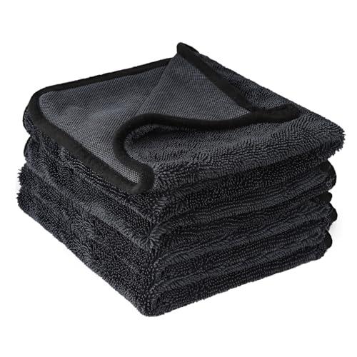 Onezebra Shiny Bath XXL Trockentuch, Fast Dry Trockentuch 40x60cm, Mikrofasertuch gedrehtem Flor, Duschkabinen Tuch zum Wasser Abziehen in Dusche & Bad 4 Stück von Onezebra