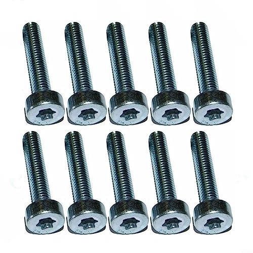 20 Stück T27 Torx 5 mm 25 mm Bolzenschrauben IS-M5 x 25 für 9022 341 1050, langlebige Ersatzschrauben von Oniissy