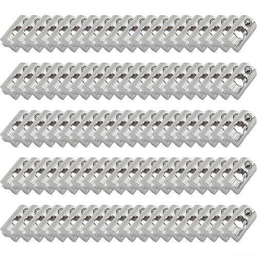 Aluminium-Gleitblock mit Edelstahl-Frühlingskugel, solarbetriebenes M8-Gewinde, A13x22mm, schwenkbar für das Schwenken in Aluminiumprofile von Oniissy