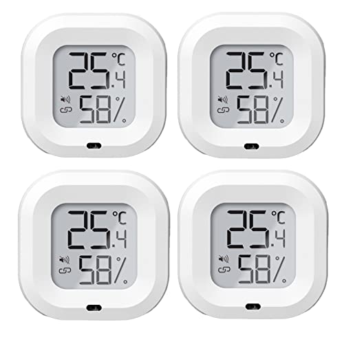 BT Wireless Thermometer Hygrometer, LCD Display Celsius, mit Datenexport für Haus, Gewächshaus, Baby, Büro, Zuhause, Garten, Keller von Oniissy