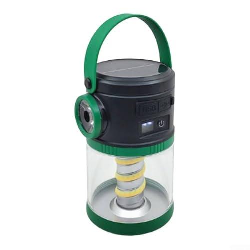 Camping-Laterne, LED-Camping-Lampe mit 5-Gang-Beleuchtung, ultrahelles Zeltlicht, wiederaufladbare Solar-Camping-Lichter für Angeln, Wandern, Outdoor-Party (grün) von Oniissy