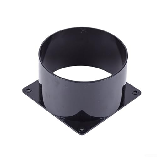 Flansch-Lüftungsrohrverbinder, Wand-Luftschlauch-Flanschadapter für Kanalventilator, Küchenlüftungsschlitz, ABS-Wandflanschverbinder glatt (120 mm) von Oniissy