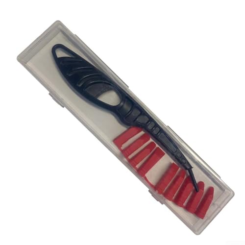 Glas-Kleber-Winkelschaber-Set | Dichtstoff-Spreizwerkzeug | Abdichtungs-Applikator | Fliesenfugen-Reparatur-Set | mit 3 austauschbaren Gummiköpfen für Zuhause (verpackt) von Oniissy