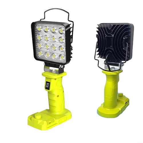Kabellose LED-Arbeitsleuchte – 35 W 4000 lm tragbarer Flutlicht für 18 V Akku – Typ-C & USB-Aufladung – für Outdoor/Arbeitsplatz/Camping/Wandern/Baustelle Kabellose LED-Arbeitsleuchte – 35 W 4000 lm tragbarer Flutlicht für 18 V Akku – Typ-C & USB-Aufladung – für Outdoor/Arbeitsplatz/Camping/Wandern/Baustelle von Oniissy