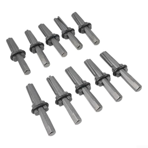 Oniissy 10-teiliges Stahlkeil- und Federsteinspalter-Set, 9/16 Zoll, 16 mm, Handwerkzeuge für Granit, Beton, Felsen, Spalten, wärmebehandelt, hohe Härte, professionell von Oniissy