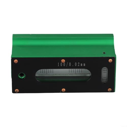 Oniissy 100 mm Präzisionsmaschinen-Wasserwaage, 0,02 mm Auflösung, Werkzeug mit V-Nut-Basis und Blasenfläschchen für CNC-Maschinen-Einrichtung, industrielles Metall-Messgerät (100 mm) von Oniissy
