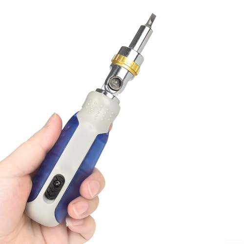 Oniissy 14-in-1 Magnetisches Ratschen-Schraubendreher-Set mit Chrom-Vanadium-Stahl-Bits, 180° verstellbarer Winkel, Multi-Tool-Kit für Reparaturen zu Hause, DIY-Projekte und Werkstatt (blau) von Oniissy