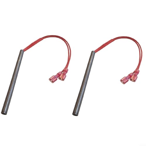 Oniissy 2 Stück Hot Rod Zünder Kit Ersatz für Pelletgrill, 9,5 x 150 mm, 230 V, 300 W, Zündstab-Heizelement, kompatibel mit Nemaxx Pelletöfen P6, P9 und P12 Oniissy 2 Stück Hot Rod Zünder Kit Ersatz für Pelletgrill, 9,5 x 150 mm, 230 V, 300 W, Zündstab-Heizelement, kompatibel mit Nemaxx Pelletöfen P6, P9 und P12 von Oniissy