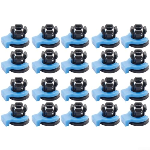 Oniissy 20 Stück Rohrkupplung Spannzangen-Klemme, Spannzange und Clip-Set, für 3D-Drucker, Hot-End-Zubehör, 4 mm Rohrverbinder für PC4-01 für PC4-M6 von Oniissy