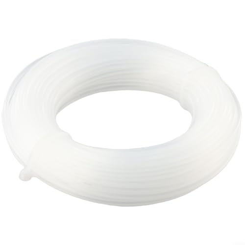 Oniissy 20 m 1,6/2,0 mm Rasentrimmerfaden Ersatzfaden Trimmer Mähfaden Weiß Rasentrimmer-Draht | Draht für Trimmerkabel | Trimmdraht | Benzin-Trimmer-Draht, strapazierfähig (1,6 mm) von Oniissy
