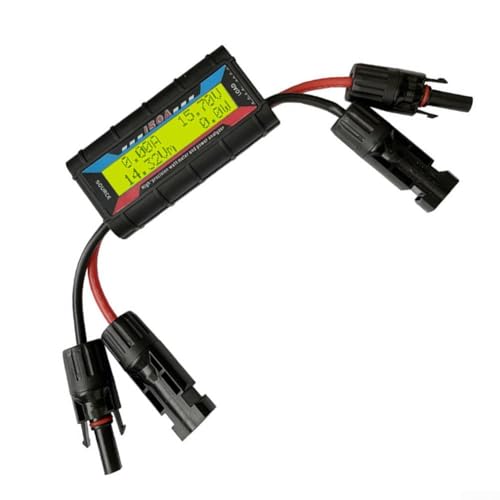 Oniissy 200 A Leistungsanalysator – Wattzähler Detektor – Digitales LCD-Watt-Volt-Amperemeter für Flugzeuge – Batterieverbrauchsmonitor für Batterie-Backup-Systeme (Gelb 150 A) von Oniissy