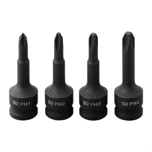 Oniissy 3/8 Zoll Korss-Schraubendreher-Bit, Antriebs-Stecknuss-Adapterkopf PH1 PH2 PH3 PH4, Antriebsschraubendreher-Bit, Antriebsbuchse für Flexibilität Oniissy 3/8 Zoll Korss-Schraubendreher-Bit, Antriebs-Stecknuss-Adapterkopf PH1 PH2 PH3 PH4, Antriebsschraubendreher-Bit, Antriebsbuchse für Flexibilität von Oniissy