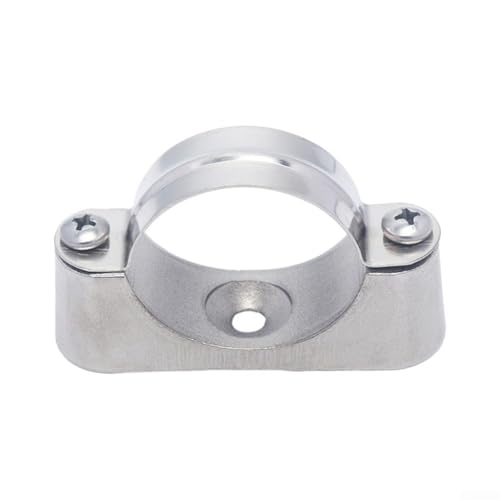 Oniissy 304 Edelstahl-Rohrhalterungsklemme mit Basis aus Aluminiumlegierung, robuste Rohrhalterung für Zuhause, elektrische und mechanische Anwendungen, 10 Stück (20–22 mm) von Oniissy