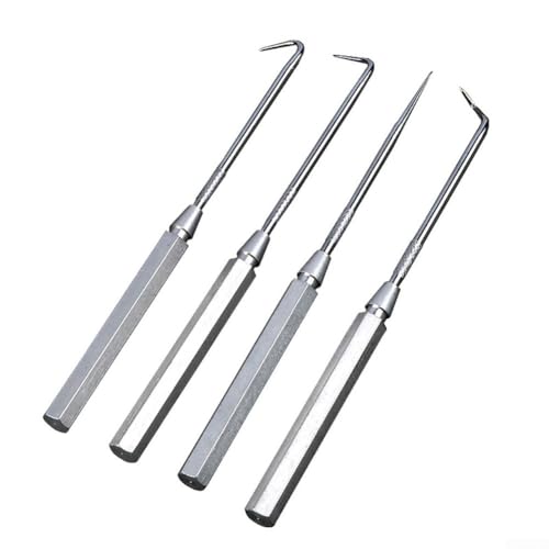 Oniissy 4 Auto Pick and Hook Tool Hook and Pick Set, Automotive Hook and Pick Set, O for Ring Oil Seal Gasket Puller Remover, Tools for Mechanics von Oniissy