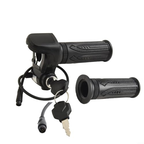 Oniissy 48 V E-Bike Drosselgriff Steuerungsset mit Display Wasserdicht 6 PIN Schnittstelle Schlüssel Schloss Schalter für E-Bike Scooter Dreirad 7/8 Zoll 22 mm Lenker Oniissy 48 V E-Bike Drosselgriff Steuerungsset mit Display Wasserdicht 6 PIN Schnittstelle Schlüssel Schloss Schalter für E-Bike Scooter Dreirad 7/8 Zoll 22 mm Lenker von Oniissy