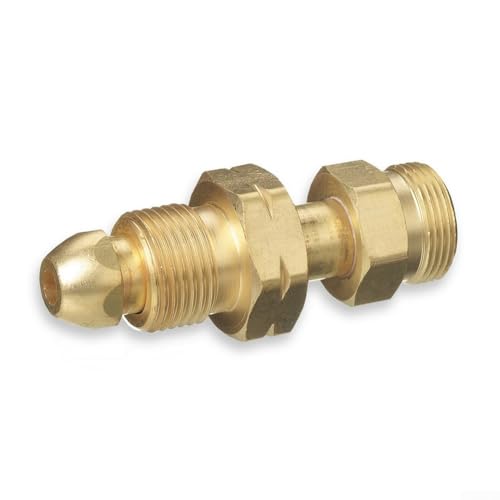 Oniissy Acetylen-Adapter für CGA 200 auf CGA 300, CGA 510 auf CGA 520 Zylinderventilanschlüsse, Schweißregler-Armatur, Gaszylinder-Ventiladapter (CGA-510 auf CGA-520) von Oniissy