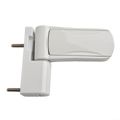 Oniissy Aluminium-Türflaggenscharnier, 3D-verstellbare Türbeschläge, mit leisem Puffermechanismus für Doppelverglasungstüren, Heimwerker, weiß Oniissy Aluminium-Türflaggenscharnier, 3D-verstellbare Türbeschläge, mit leisem Puffermechanismus für Doppelverglasungstüren, Heimwerker, weiß von Oniissy