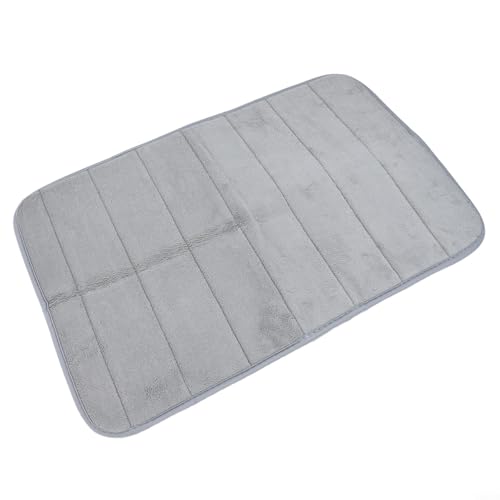 Oniissy Badematten-Set aus Memory-Schaum, rutschfest, saugfähig, Badezimmerteppich mit WC- und Duschvorleger, weicher Polyester-Flaum, waschbare Bodenmatte für Zuhause, Gue(Hellgrau) von Oniissy