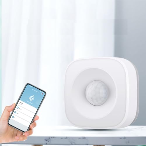 Oniissy Bewegungsmelder Wireless WiFi/Zig-Bee für Smart Home PIR Bewegungsmelder Sensor Detektor Kompatibel TUYA/Smart Life App (Zigbee) von Oniissy