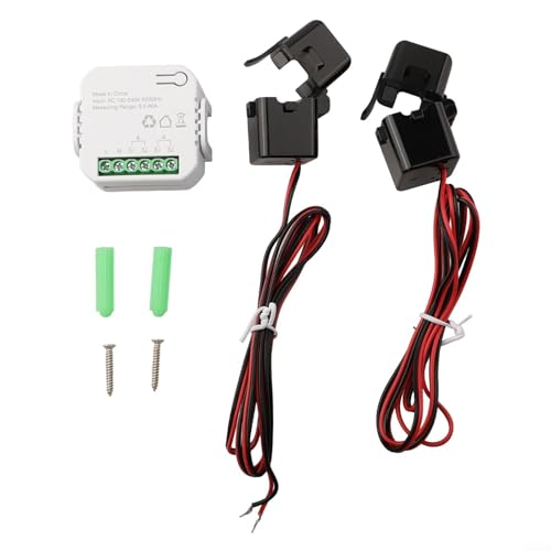 Oniissy Bidirektionaler WiFi-Energie-Monitor, bidirektionaler 12-Kanal-WLAN-Energiezähler für Echtzeit-Strommessung, für genaue Stromverbrauch (2-Wege-Stromzähler + CT) von Oniissy