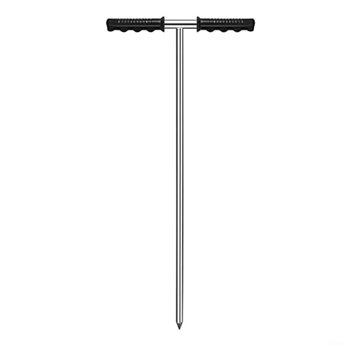 Oniissy Bodenproben-Sonde 81,3–121,9 cm, höhenverstellbar, Edelstahl-Bodensonde – für Rasen- und Pflanzenpflege von Oniissy