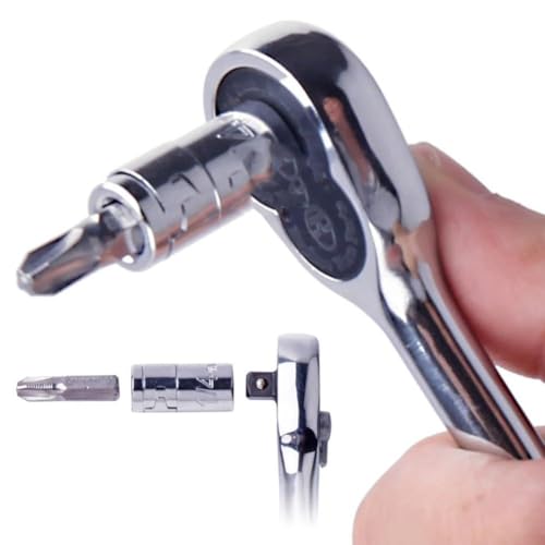 Oniissy Chrom-Vanadium-Stahl-Ratschen-Adapter-Set, Sechskant-Bithalter, Konverter für Steckschlüssel, 1/4, 3/8, 1/2 Zoll Vierkantantrieb auf 8 mm 10 mm Bithalter, hohes Drehmoment (3/8 x 10 mm) von Oniissy