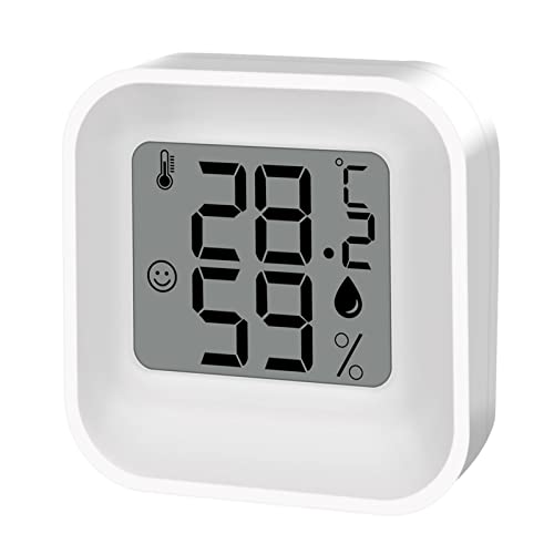 Oniissy Digital LCD Hygrometer Innen Thermometer Raumthermometer und Luftfeuchtigkeitsmesser mit Temperatur Luftfeuchtigkeit Monitor für Gewächshaus, Garten, Keller von Oniissy