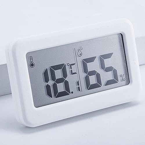 Oniissy Digital LCD Mini Thermometer & Hygrometer innen digital - 2in1 Zimmerthermometer & Luftfeuchtigkeitsmesser innen - Thermometer für Innenräume und Hydrometer White von Oniissy