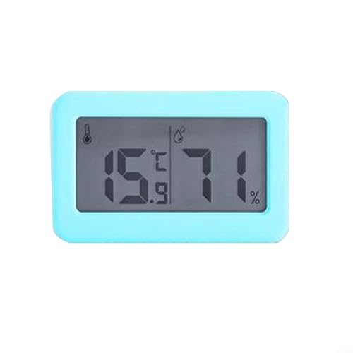 Oniissy Digital LCD Mini Thermometer & Hygrometer innen digital - 2in1 Zimmerthermometer & Luftfeuchtigkeitsmesser innen - Thermometer für Innenräume und Hydrometer blue von Oniissy