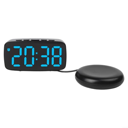 Oniissy Digitaler Wecker LED Nachttisch - W/Temperatur/Datum/Schlummerfunktion - Einstellbare Helligkeit - USB/Batteriebetrieben für Schlafzimmer/Büro (B) von Oniissy