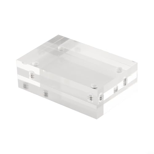 Oniissy Doppelseitiger Acryl-Bilderrahmen, Desktop-Display-Ständer mit magnetischem Design, transparenter Bilderhalter für Heimbüro-Dekor (7,5 x 10,5 cm) von Oniissy