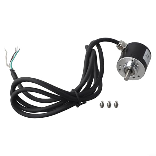 Oniissy Drehgeber – 5000 U/min photoelektrischer inkrementeller Drehgeber – DC 5–24 V AB 2-Phasen-Schaft 6 mm – Automatisierungssensor-Komponente (100 p/r) von Oniissy