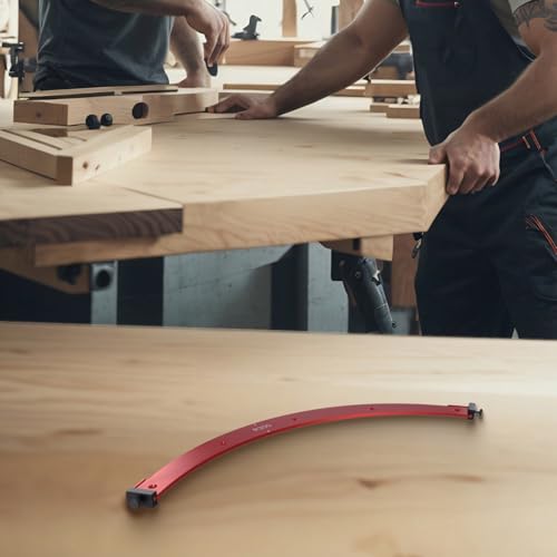 Oniissy Eckführung für Holzbearbeitung, Aluminiumlegierung, Schablone für Innen- und Außenabrundung, Innenaußenkante, R100/R150/R200/R250/R300 Radius (R300) von Oniissy